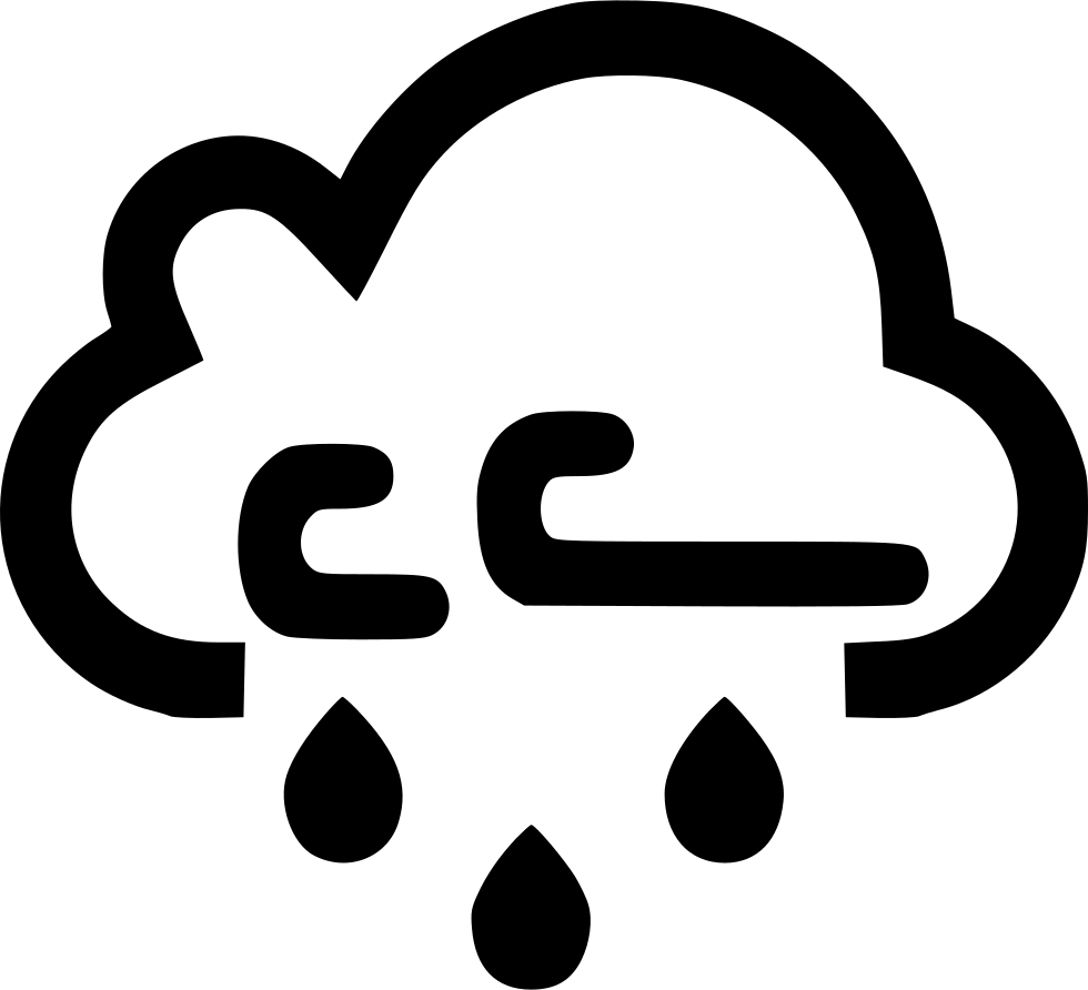 Cloud Wind Windy Rain Raining Comments - Snowing Png (980x892), Png Download