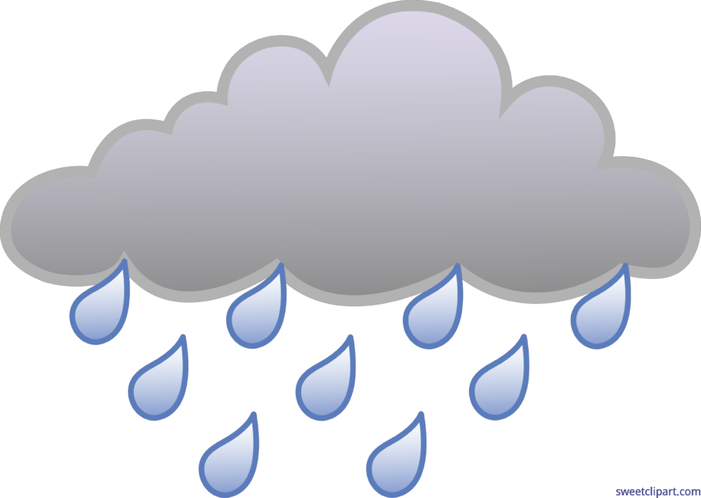 Little Rain Cloud - Rain Cloud Clipart (1024x727), Png Download