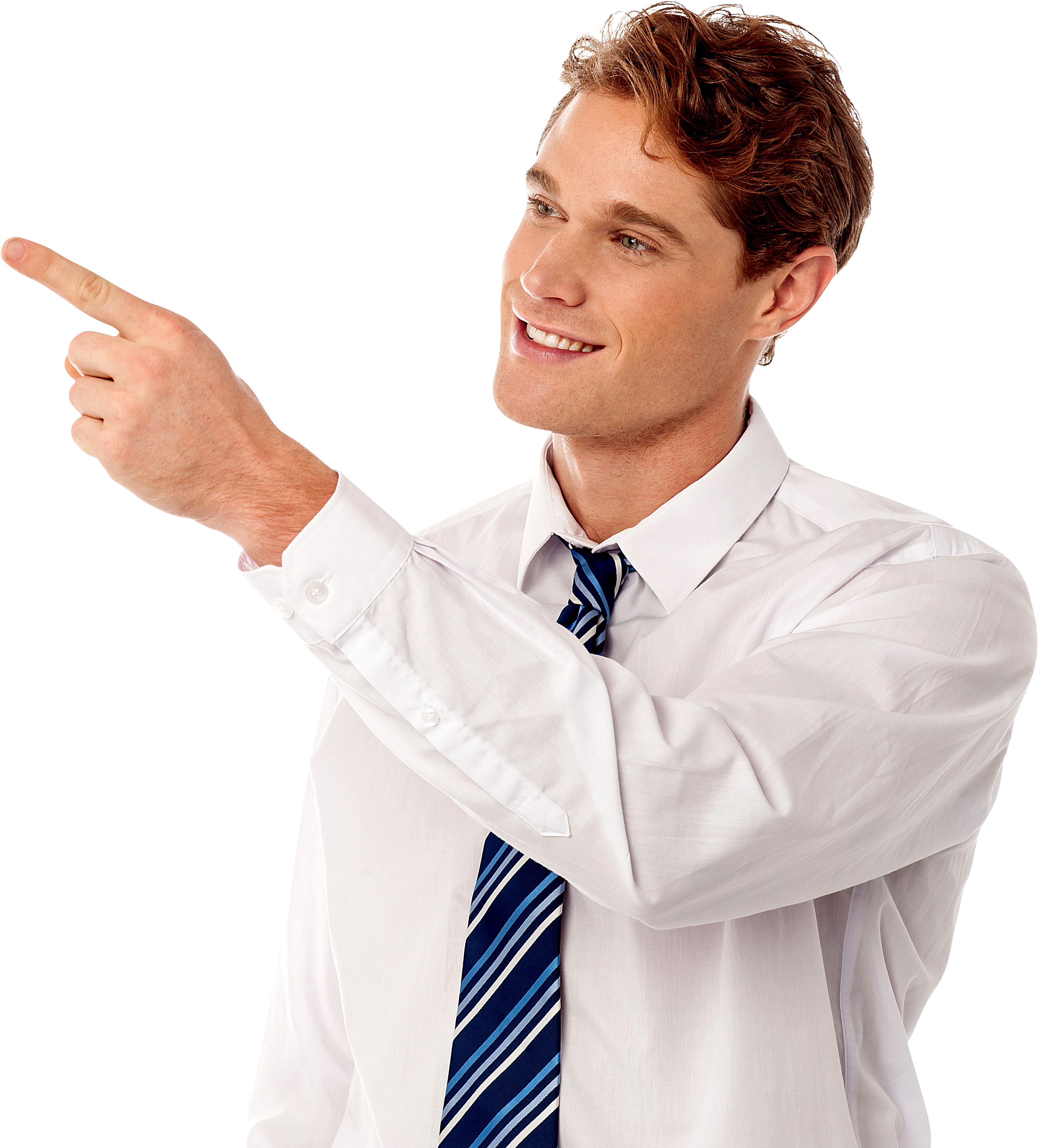 Men Pointing Left Png Image - Standing (5324x3543), Png Download