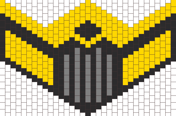 Mortal Kombat Scorpion Mask Bead Pattern - Kandi Mask Patterns Mortal Kombat (692x458), Png Download