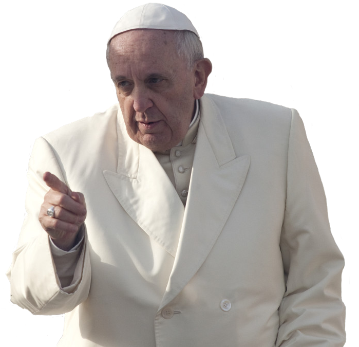 Pope Francis Pointing - Pope Francis Png (1050x700), Png Download