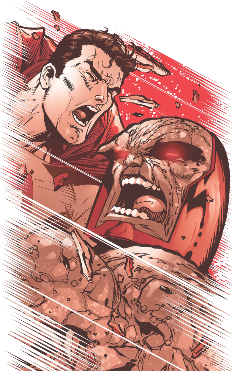 Superman Supes Vs Darkseid Men's Ringer T-shirt - Youth: Superman-supes Vs. Darkseid (792x1284), Png Download