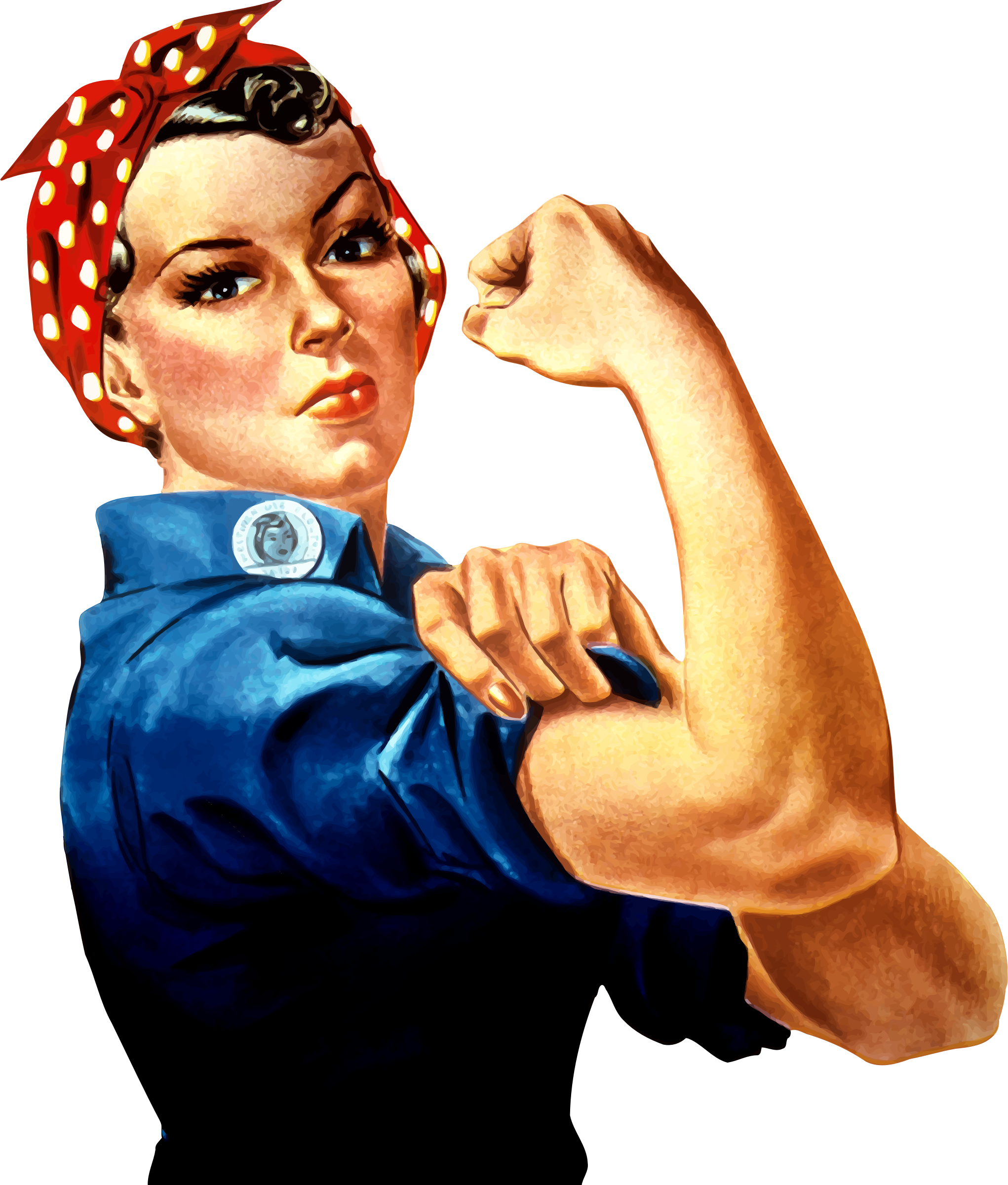 This Free Icons Png Design Of Rosie Riveter (2042x2400), Png Download