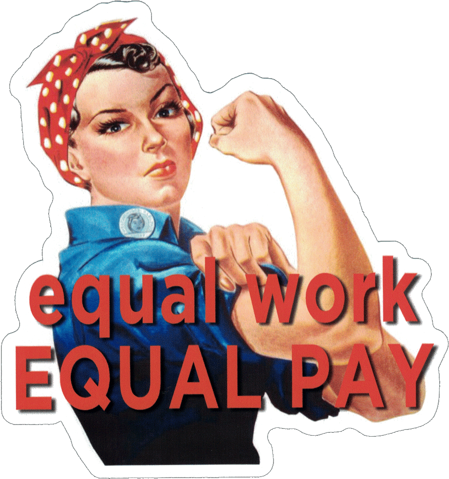 Equal Work For Equal Pay - Rosie The Riveter Journal [book] (940x1000), Png Download