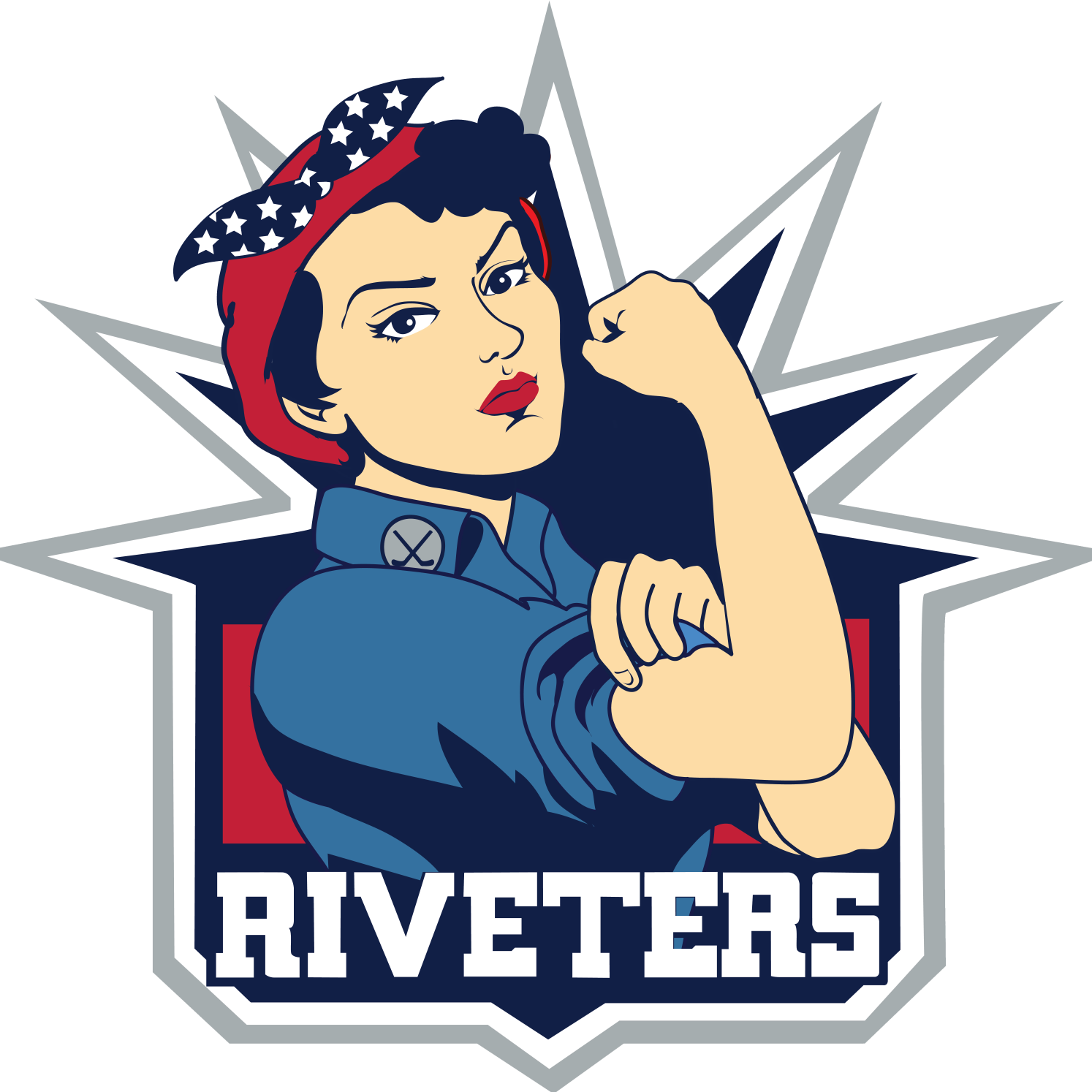 New York Riveters At Connecticut Whale - New York Riveters Logo (1494x1494), Png Download