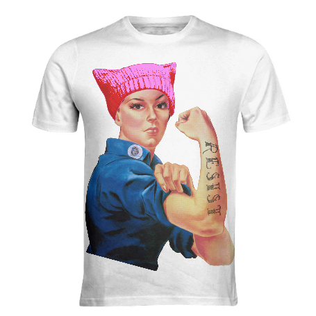 Rosie The Riveter Resists And Marches $28 - We Can Do It! Leia Rosie The Riveter Parody Propaganda (455x455), Png Download