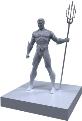 Aquaman - Justice League (420x525), Png Download