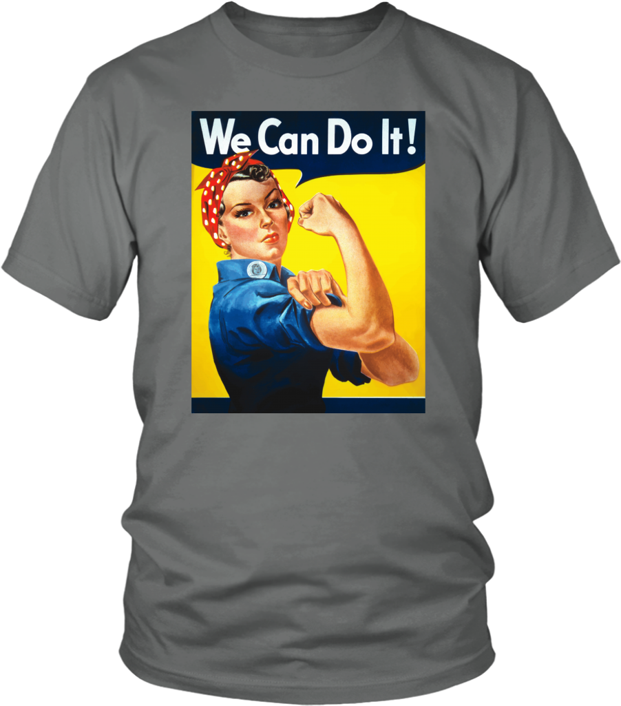 Vintage District Unisex Tee, Rosie The Riveter - Rosie The Riveter (1024x1024), Png Download