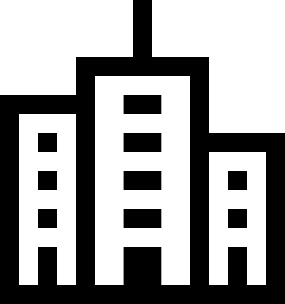 Office Building - - Scalable Vector Graphics (920x980), Png Download