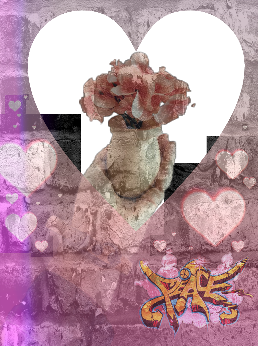 Art Print: Style-photography.de's Graffiti Peace, 61x46cm. (1003x1344), Png Download