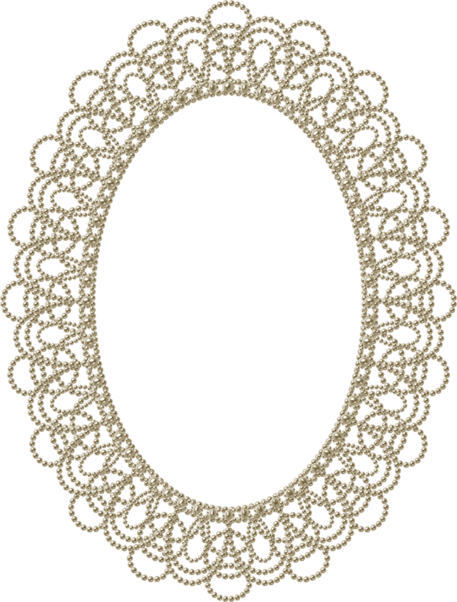 Pearls In Lace Frames - Png Logo Keret (650x856), Png Download