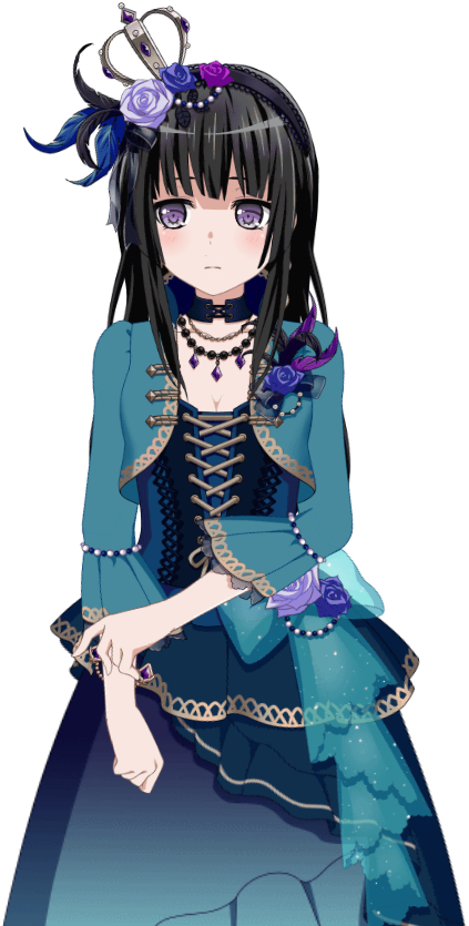 Blue Roses In Harmony Live2d Model - Bandori Rinko (680x940), Png Download