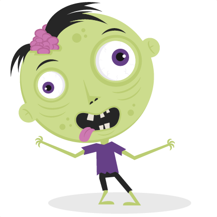 Female Zombie Cliparts - Cute Halloween Zombie (432x432), Png Download