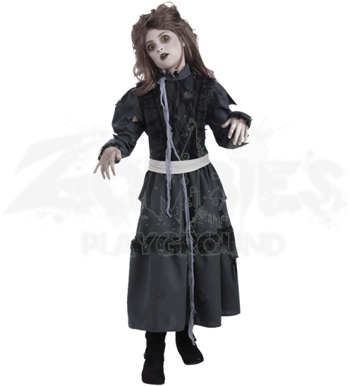 Zombie Girl Costume - Girls Zombie Costumes (550x550), Png Download