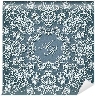 Vintage Lace Frame In Pastel Colors Wall Mural • Pixers® - Placemat (400x400), Png Download