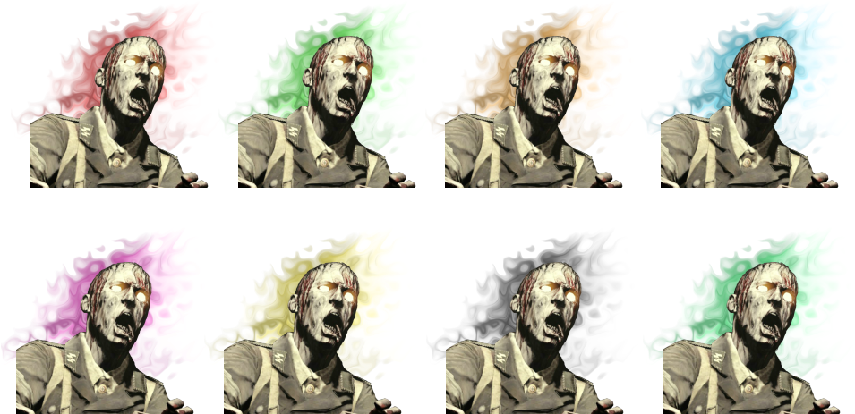 Perk Zombie Head Glows - Illustration (1000x600), Png Download