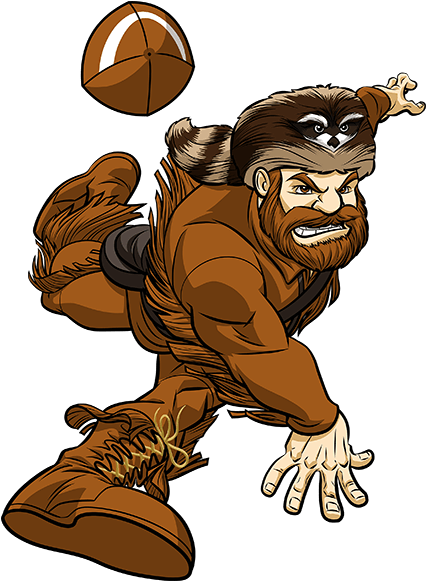 Wvu Football On Twitter - Cartoon (618x618), Png Download