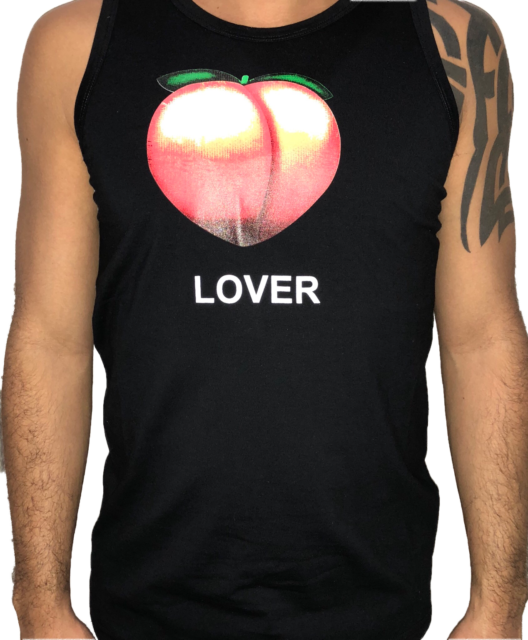 Peach Lover Emoji Tank Top Gay Pride - Active Shirt (528x640), Png Download
