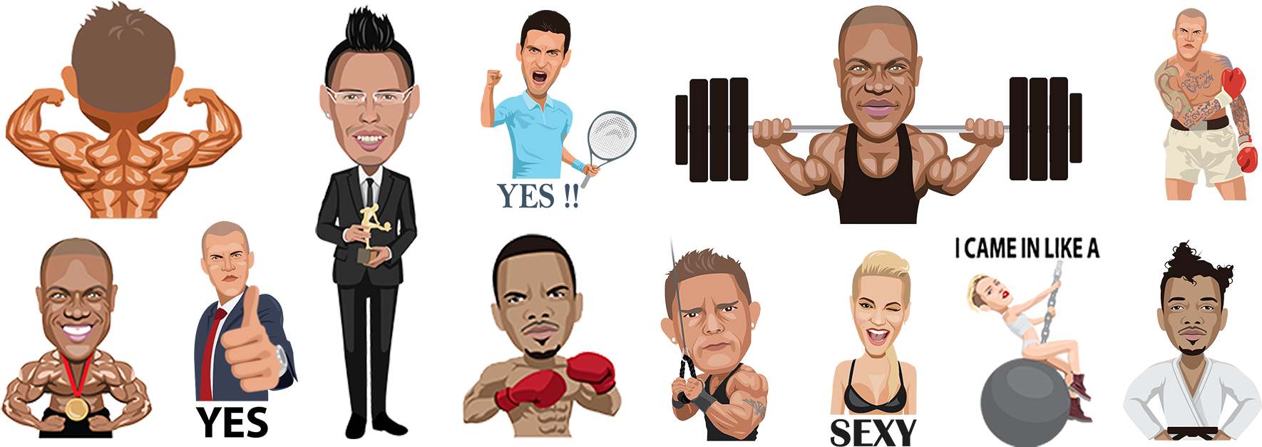 Emoji New Way Of Marketing For Celebrities - Cartoon (1818x674), Png Download