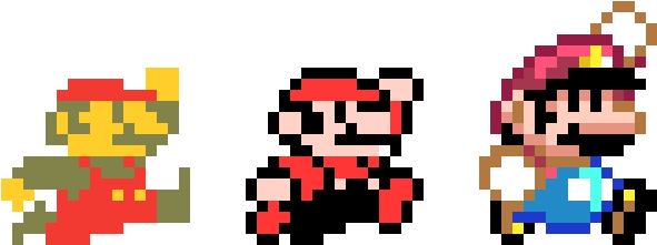 Download Transparent Evolution Of Jumping Mario's - Super Mario World Jump Sprite - PNGkit