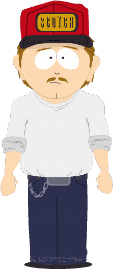 Alter Egos Kennys Parents Young Stuart - Kenny's Dad South Park (225x539), Png Download