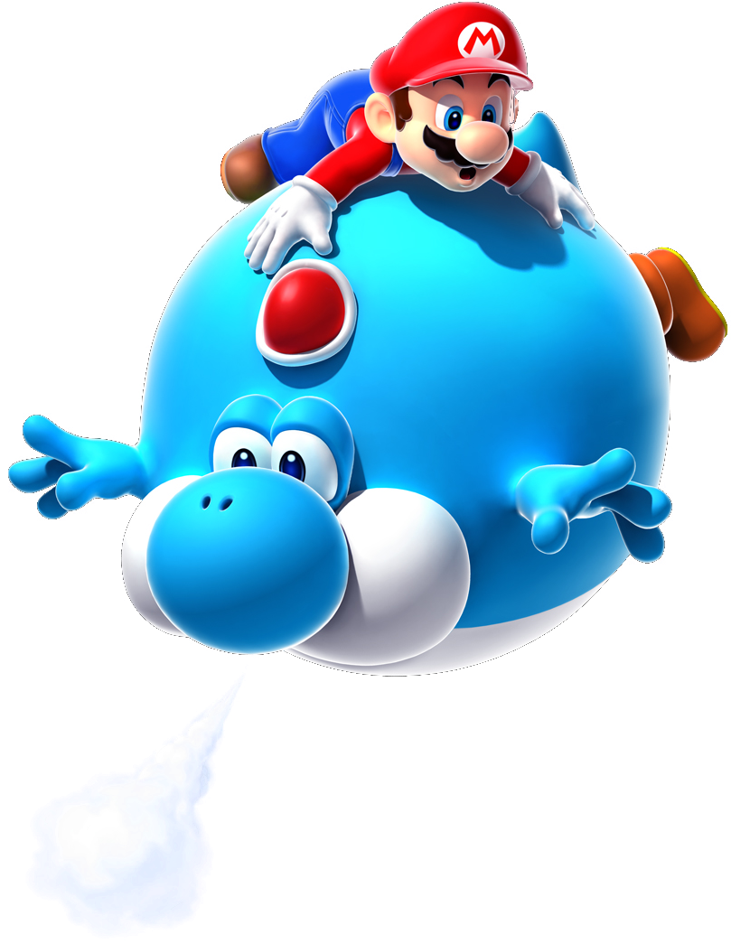 Blimp Yoshi - Mario Galaxy 2 (884x1116), Png Download