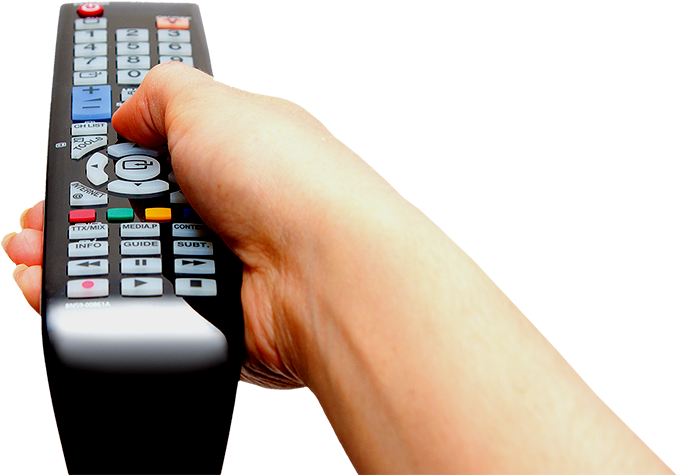 Tv And High Definition Tv Services - Mao Controle Remoto (702x501), Png Download