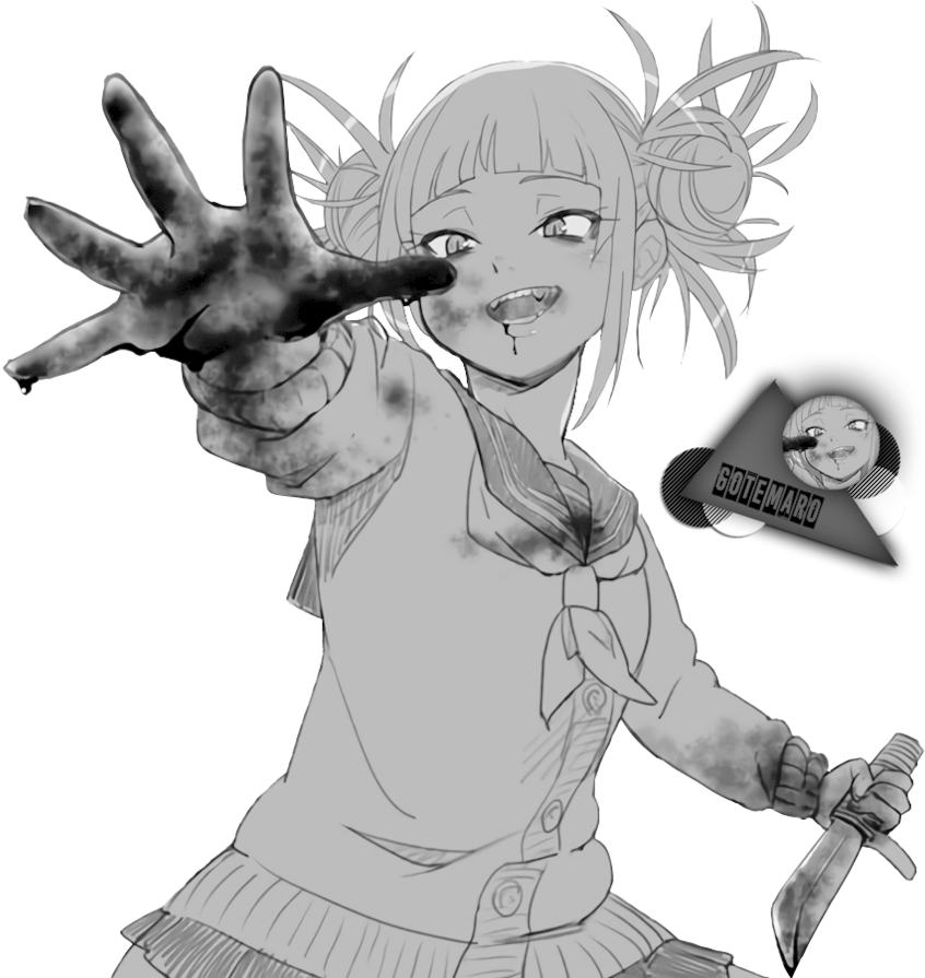 Toga Drawing Bnha - Boku No Hero Academia Toga Render (894x894), Png Download