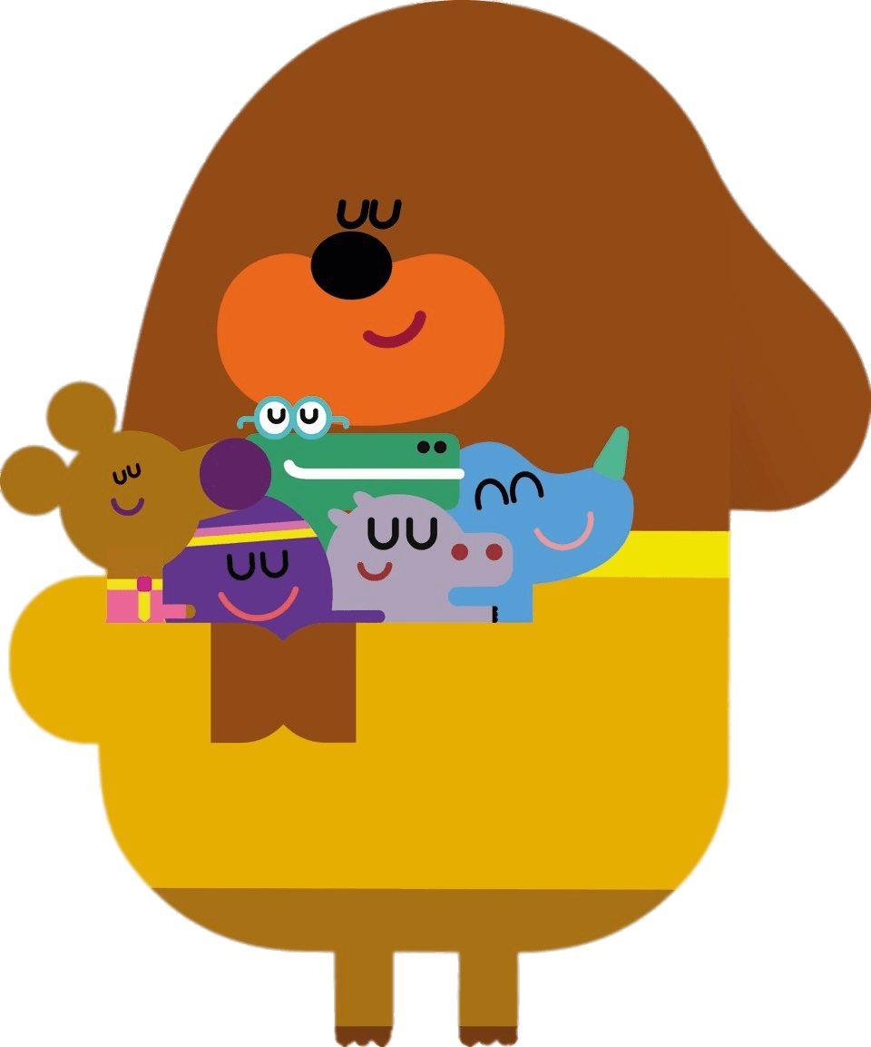 Duggee Hugging His Friends Png - Hey Duggee Duggee Hug (960x1153), Png Download