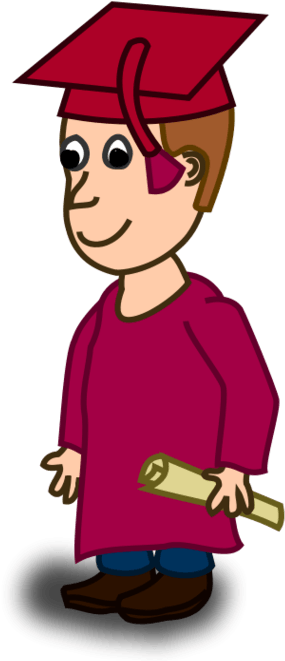 Toga Cliparts Cliparts Zone - Student Comic Character (760x760), Png Download