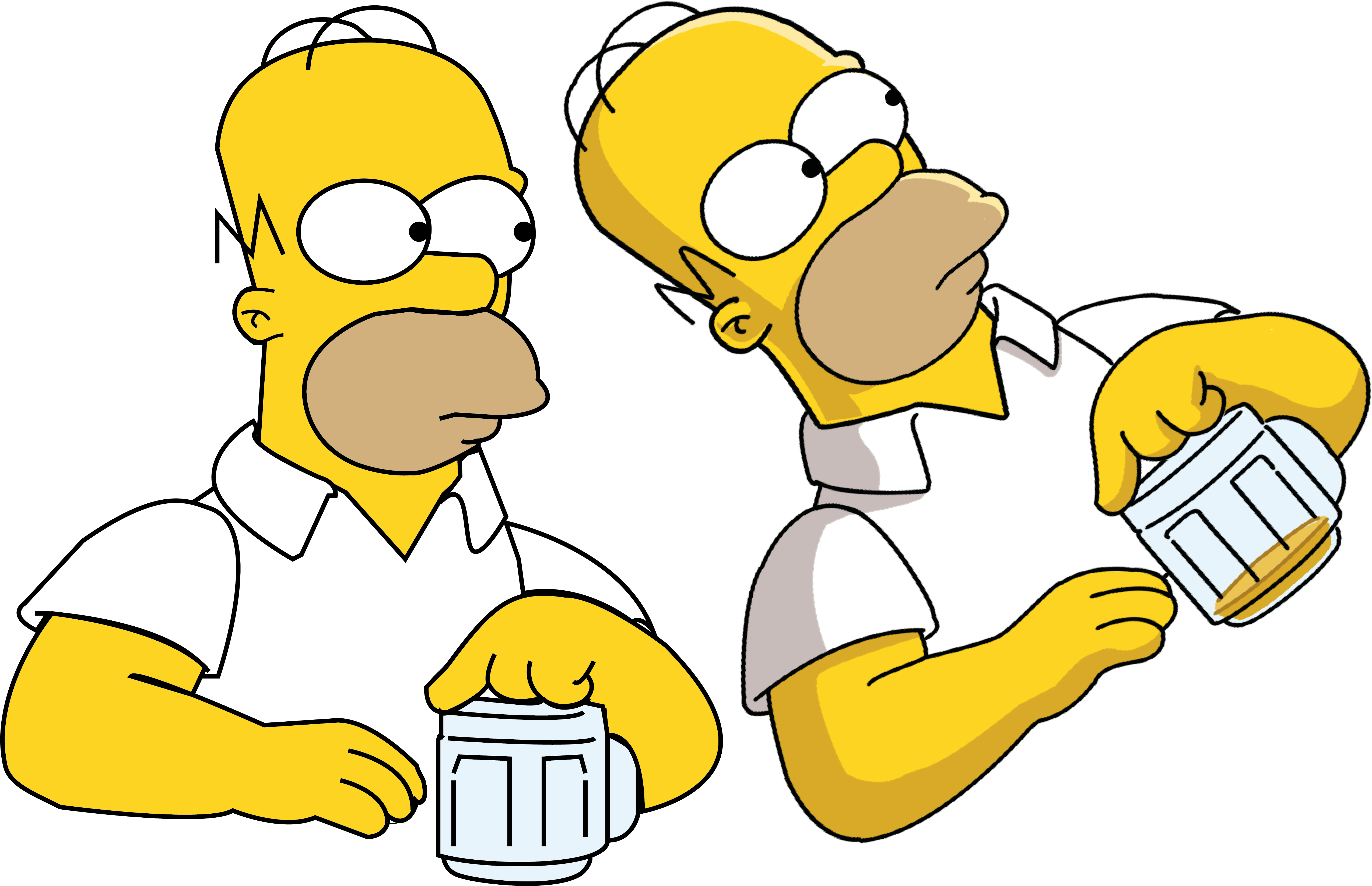 By Ricardo Cub - Homer Simpson (5395x4215), Png Download