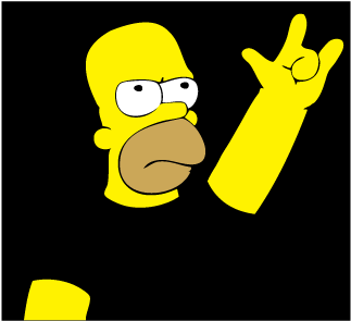 Homero Metalero (400x400), Png Download