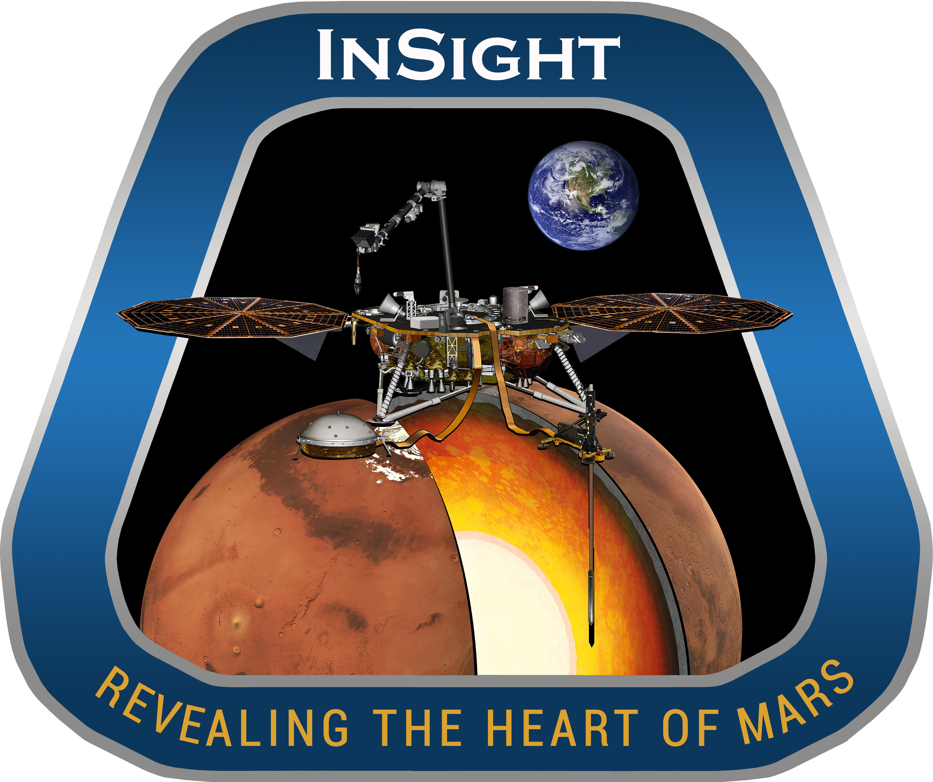 Homero Carrillo Liked This - Mars Insight Mission Patch (3024x2535), Png Download