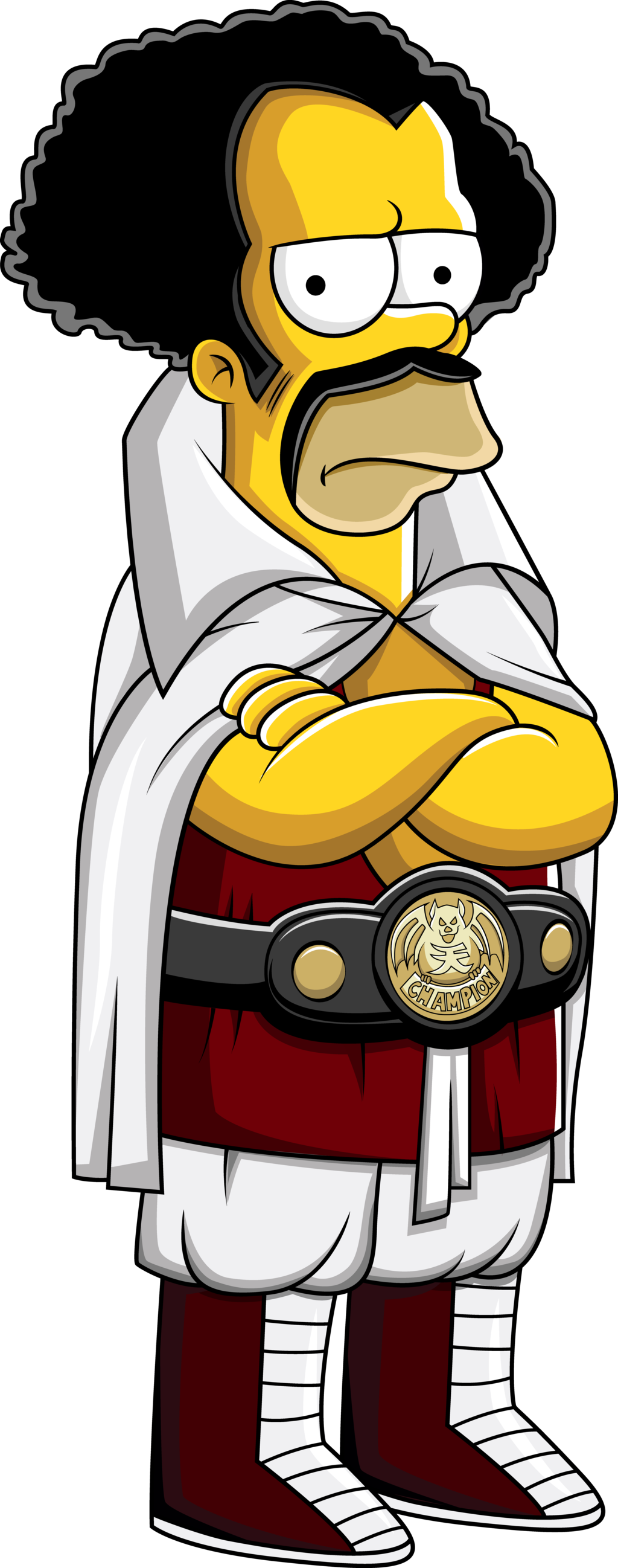 Homero Mr Satan (1024x2596), Png Download