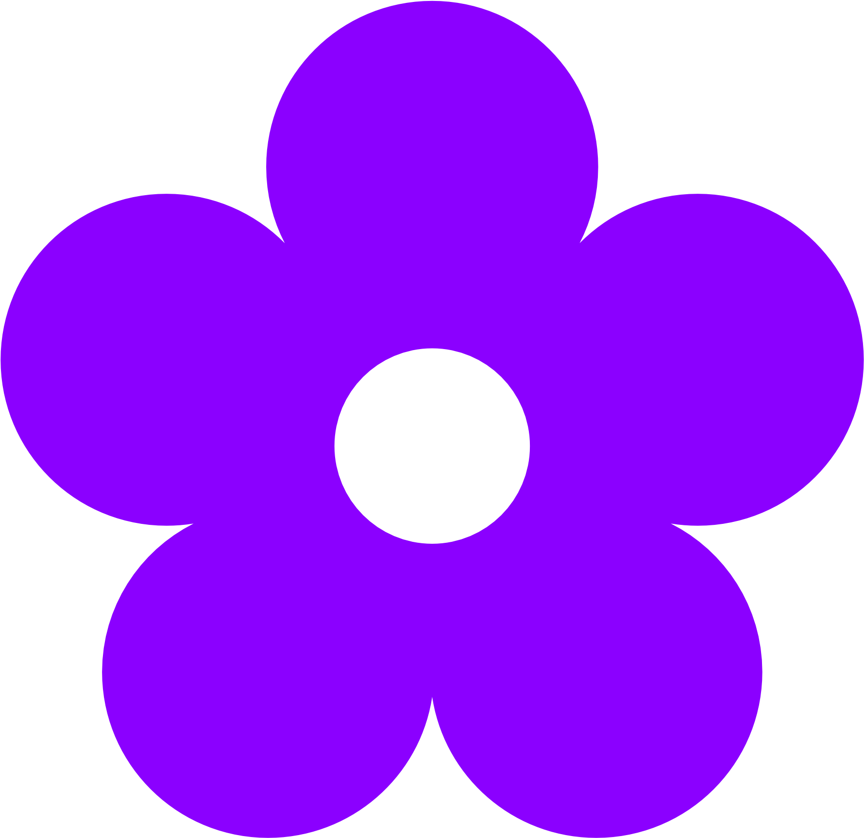 Blue Flower Clipart Violet - Flower Violet Clip Art (1969x1952), Png Download