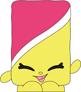Marshmallow Twirl Ct Art - Yellow And Pink Shopkin (400x400), Png Download