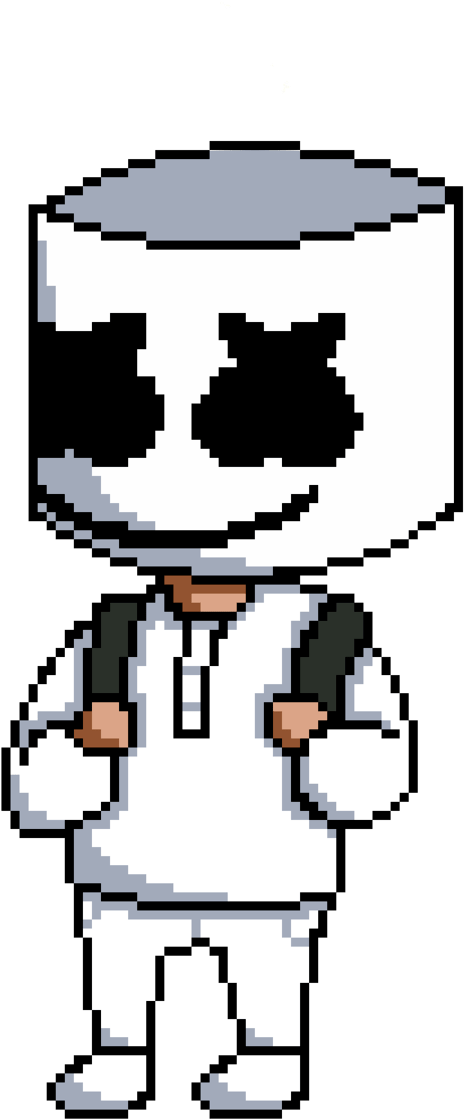 Marshmello - Cartoon (905x1280), Png Download