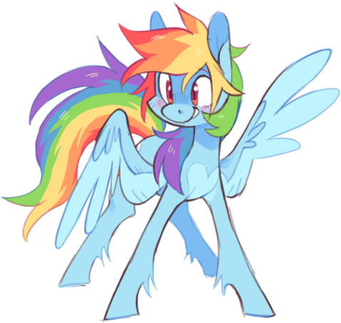 Mlp Seapony - Soarindash (500x461), Png Download