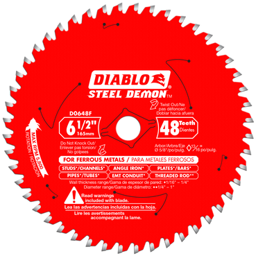 6-1/2" - Diablo D0842cf Circ. Saw Blade,8" Blade Dia.,42 Teeth (400x400), Png Download