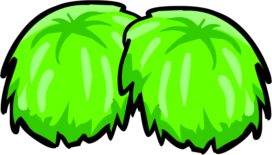 Green Pompoms - Pom Pom Clip Art (931x533), Png Download