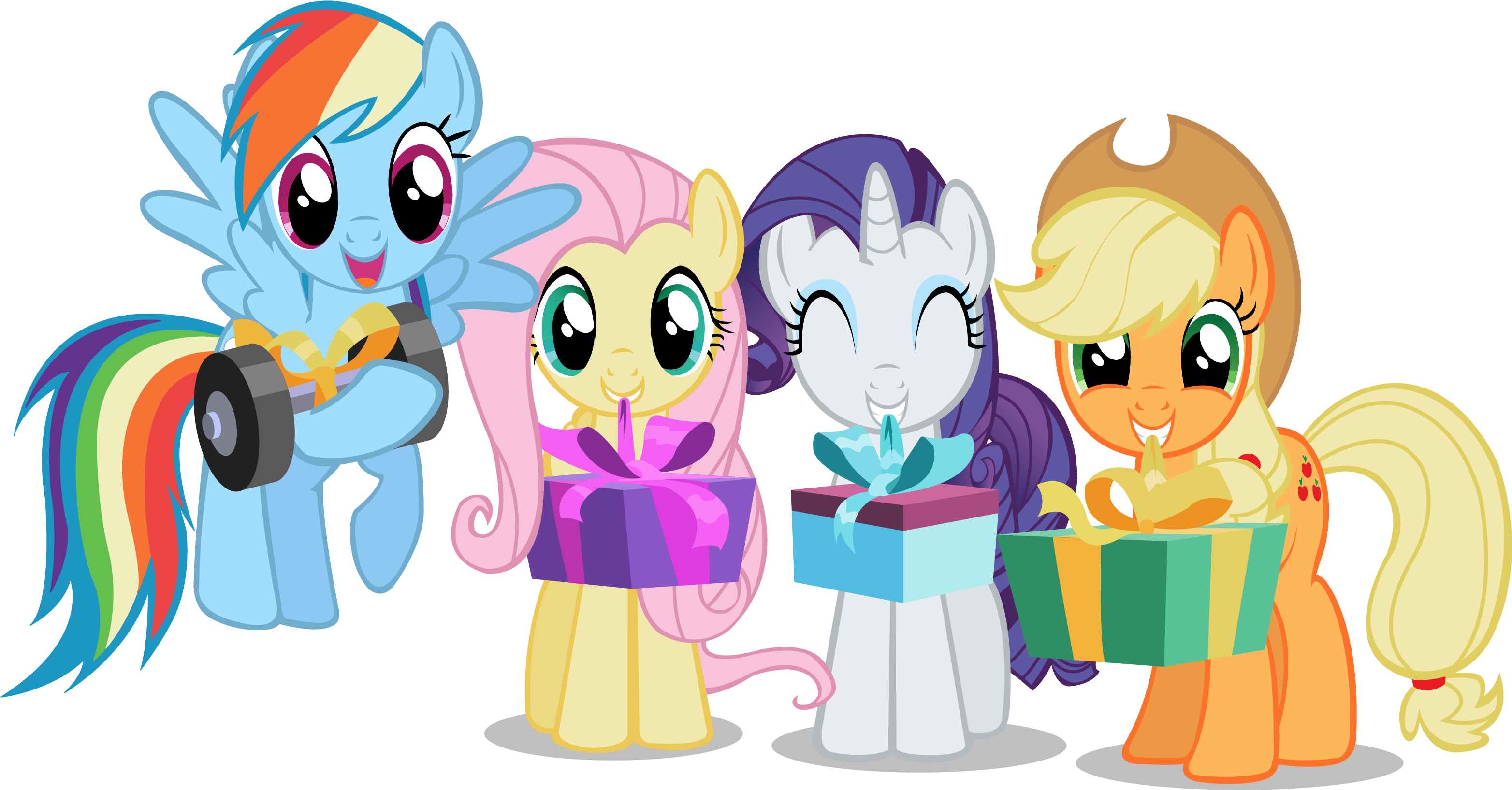 Number - My Little Pony Family Shirts (3246x1750), Png Download
