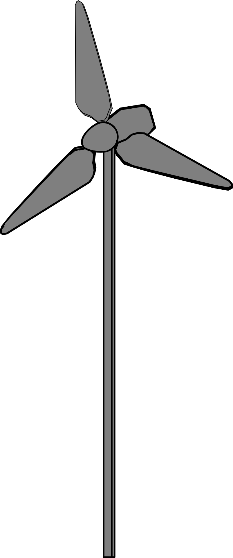 Wind Turbine Electricity Clip Art Transprent Png - Wind Turbine Clip Art (960x1920), Png Download