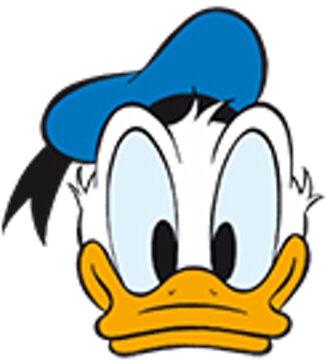 Donald Duck Head Png - Cara De Pato Donald Bebe (400x400), Png Download
