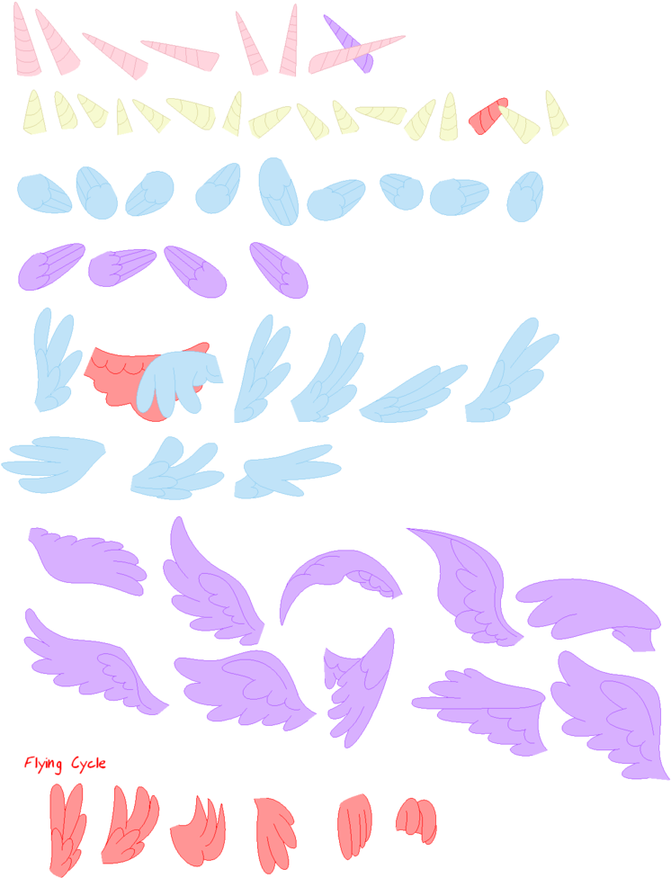My Little Pony Unicorn, My Little Pony Drawing, Drawing - My Little Pony Base Wings (769x1039), Png Download