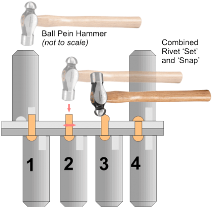 Rivets - Pittsburgh 69010 - 16 Oz. Ball Pein Hammer (450x412), Png Download