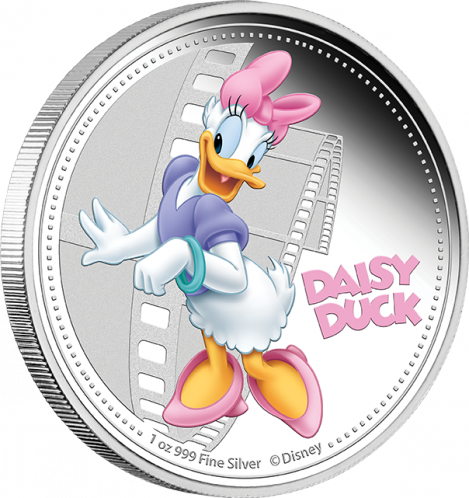 Skip To The Beginning Of The Images Gallery - Disney 2014 Daisy Duck 1 Oz Silver Proof Coin (469x498), Png Download