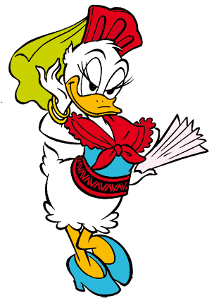 Donna Duck (300x448), Png Download
