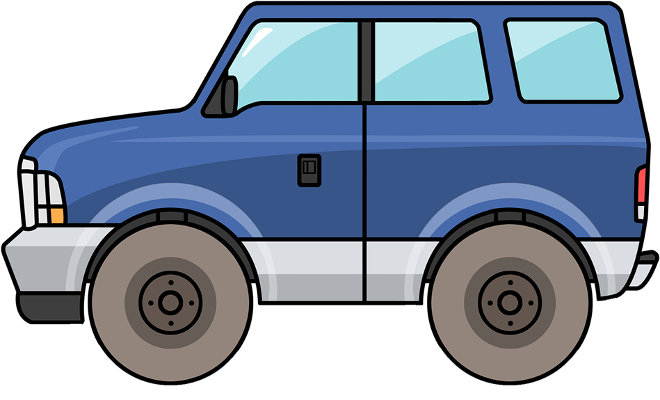 Free Cartoon Suv Clip Art - Png Clipart Suv (1000x657), Png Download