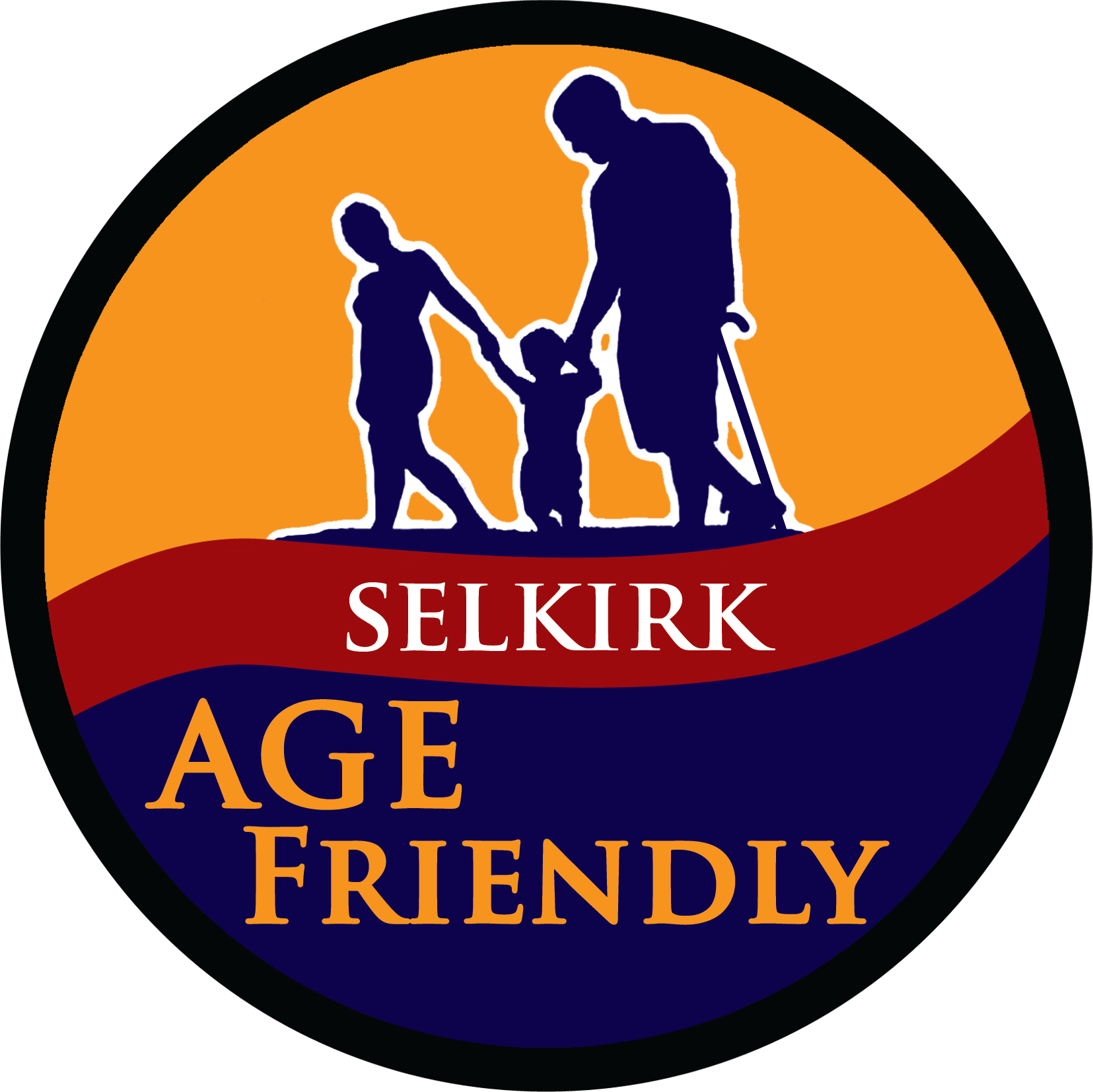 Selkirk Age Friendly Logo Transparent Background - Old Age (1655x1654), Png Download