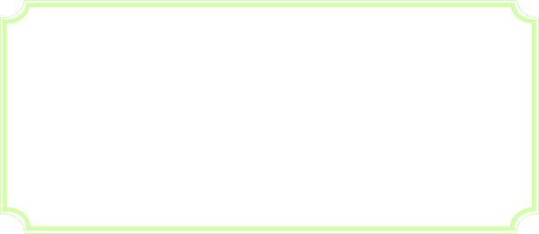 Green Borders (600x261), Png Download